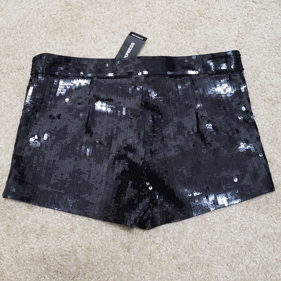NWT Express sequin shorts - Picture 3 of 4